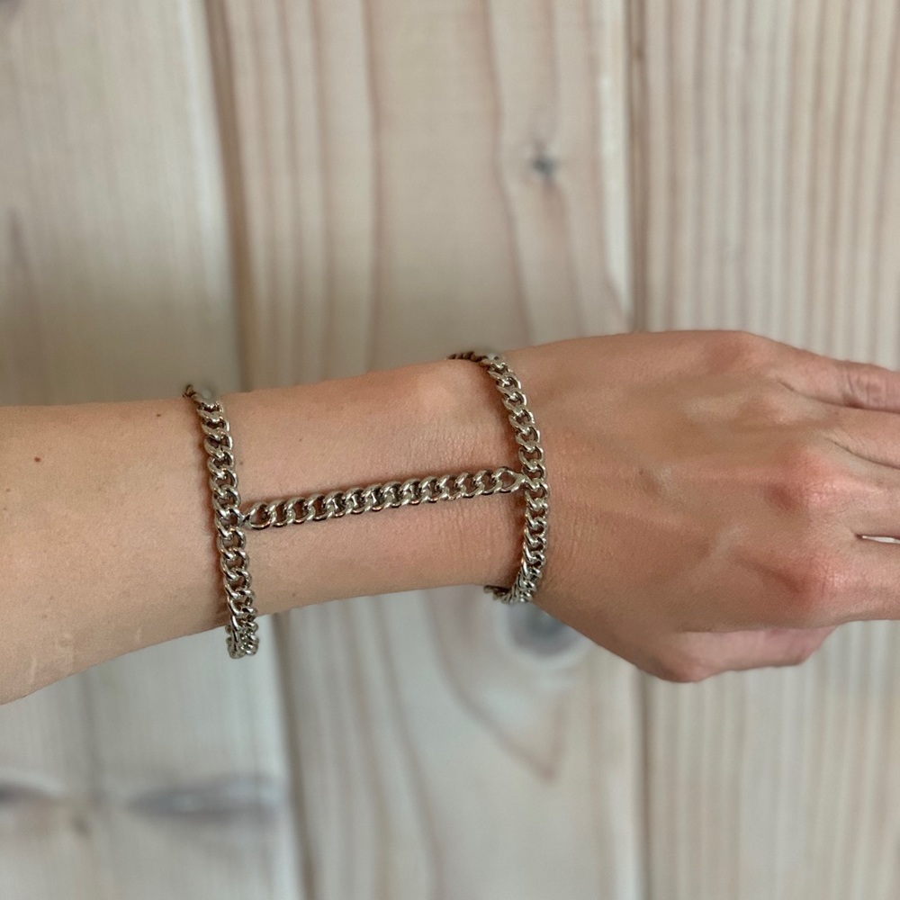 Silver BCBG Statement Bracelet